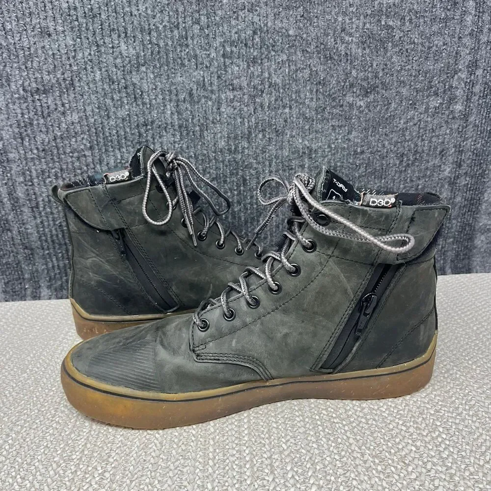 TCX Dartwood WP Waterproof Motorcycle Boots Grey Leather Lace Up Mens 45 / 12 US